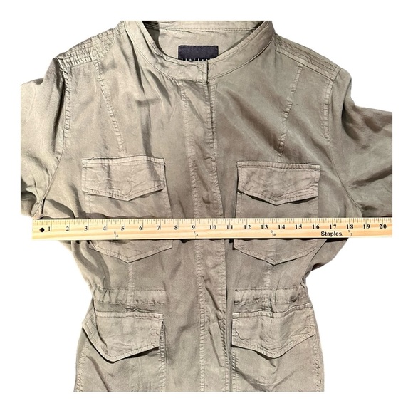 Anthropologie Sanctuary Safari Military Green Drawstring Utility Jacket Size XL - Picture 4 of 10